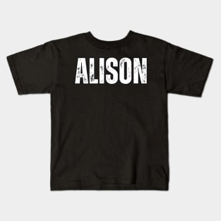 Alison Name Gift Birthday Holiday Anniversary Kids T-Shirt